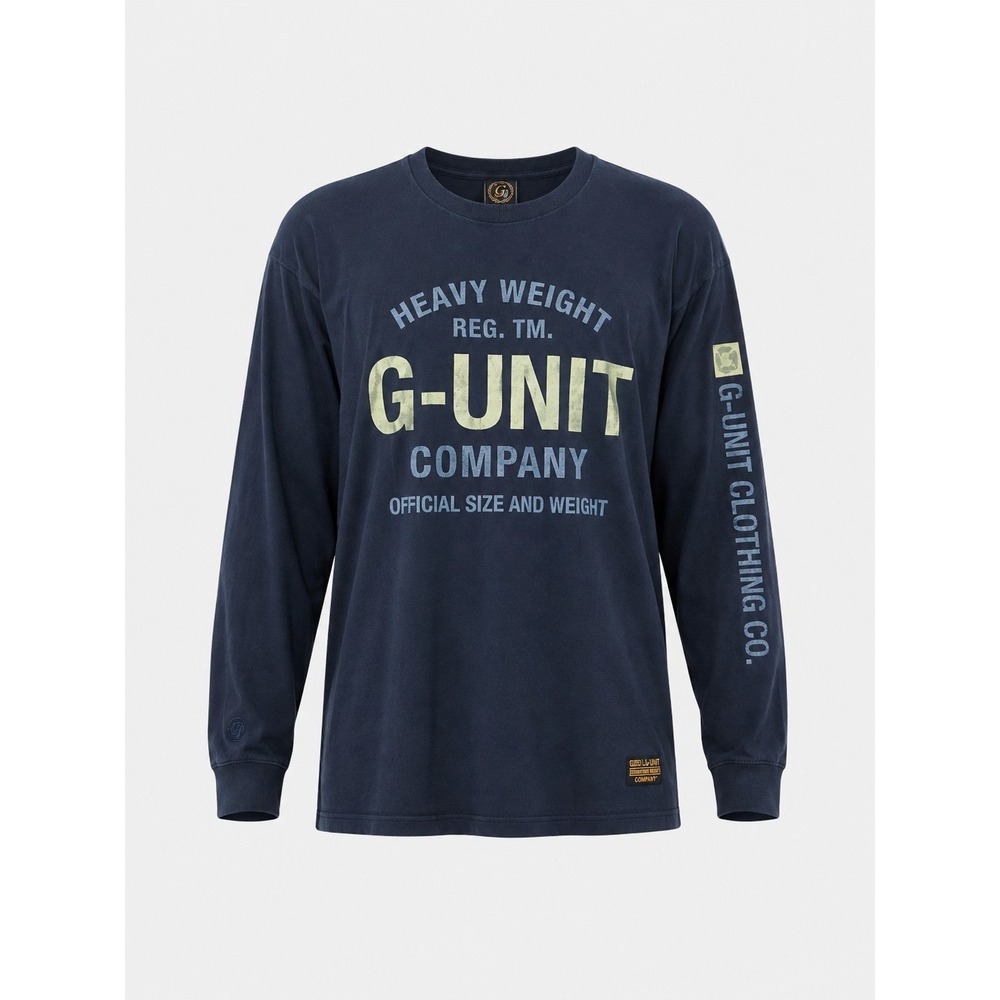 Vintage Y2K G-Unit Heavyweight Raw Material T Shirt Mens Large 50 Cent Navy Blue
